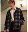 オンブレチェック パディングドリズラー ジャケット