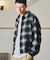 オンブレチェック パディングドリズラー ジャケット