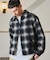 オンブレチェック パディングドリズラー ジャケット