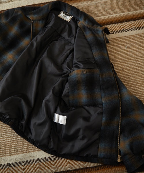 オンブレチェック パディングドリズラー ジャケット｜フリークスストア