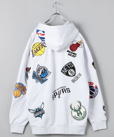 別注 NBA チームワッペン刺繍 裏毛 スウェットパーカー｜フリークス 