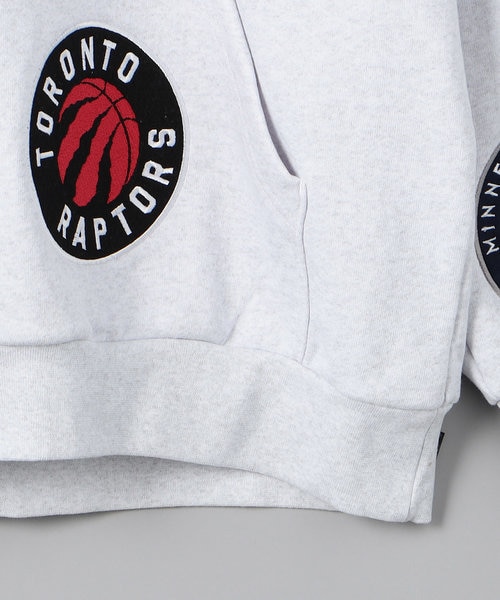 別注 NBA チームワッペン刺繍 裏毛 スウェットパーカー