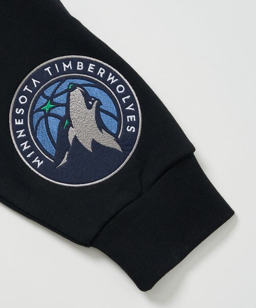 別注 NBA チームワッペン刺繍 裏毛 スウェットパーカー