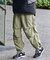 バルーンシルエット ナイロン オーバーパンツ