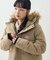 FAUX FUR HOODED DOWN COAT/フェイクファー フーデッド ダウンコート