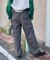 ウーリー タックワイドパンツ