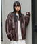 フェイクレザーブルゾン