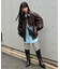 フェイクレザーブルゾン