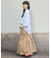 別注 Asymmetry Tiered Skirt/アシンメトリー ティアードスカート/ギャザースカート/デニムスカート