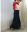 別注 Asymmetry Tiered Skirt/アシンメトリー ティアードスカート/ギャザースカート/デニムスカート