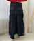 別注 Asymmetry Tiered Skirt/アシンメトリー ティアードスカート/ギャザースカート/デニムスカート