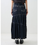 別注 Asymmetry Tiered Skirt/アシンメトリー ティアードスカート/ギャザースカート/デニムスカート