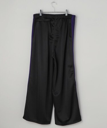 別注 H.D.TrackPant PolySmooth Black×Purple/ヒザデル トラックパンツ 