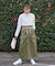 別注 CARGO CURVE SKIRT/カーゴカーブスカート/デニムスカート