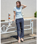 配色メロー スウェットパンツ