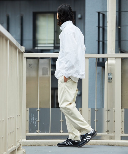 NYLON HALF ZIP BLOUSON SOLID/ナイロンハーフジップブルゾン