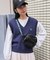 ワンポイント刺繍 Vネックニットベスト