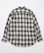 ハーフジップ オンブレチェック シャツ L/S