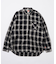 ハーフジップ オンブレチェック シャツ L/S