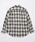 ハーフジップ オンブレチェック シャツ L/S