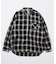 ハーフジップ オンブレチェック シャツ L/S