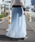 シアー シャイニーラメプリーツ スカート