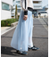 シアー シャイニーラメプリーツ スカート