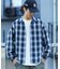 NEW LOOSE FIT OMBRE CHECK SHIRT LS