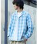 NEW LOOSE FIT OMBRE CHECK SHIRT LS