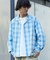 NEW LOOSE FIT OMBRE CHECK SHIRT LS