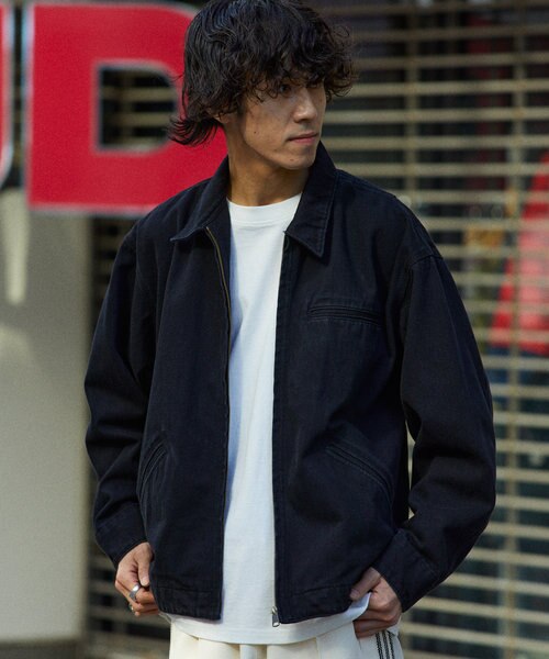 【新品未使用】FREAK’S STORE デニムブルゾン FREAK'S STORE ブルゾン アウター スタッズ 加工 デニムショート