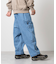 ルーズフィット ウェービングベルト クロップド デニムパンツ