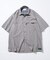【継続品番の為アウトレットで消化】別注 フィッシングポケット ショートスリーブ チェックシャツ