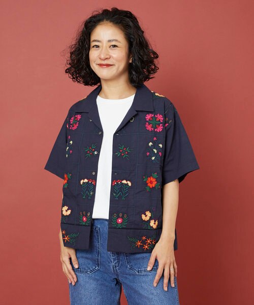 インドパッチワーク刺繍シャツ｜フリークスストアの通販｜&mall