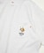 ワンポイントロゴ クルーネック ショートスリーブ ポケットTシャツ ハチ公