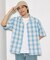 NEW LOOSE FIT OMBRE CHECK SHIRT SS