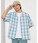 NEW LOOSE FIT OMBRE CHECK SHIRT SS