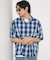 NEW LOOSE FIT OMBRE CHECK SHIRT SS