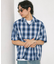 NEW LOOSE FIT OMBRE CHECK SHIRT SS