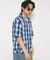 NEW LOOSE FIT OMBRE CHECK SHIRT SS