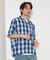 NEW LOOSE FIT OMBRE CHECK SHIRT SS