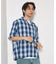 NEW LOOSE FIT OMBRE CHECK SHIRT SS