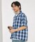 NEW LOOSE FIT OMBRE CHECK SHIRT SS