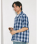 NEW LOOSE FIT OMBRE CHECK SHIRT SS