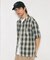 NEW LOOSE FIT OMBRE CHECK SHIRT SS