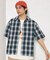 NEW LOOSE FIT OMBRE CHECK SHIRT SS