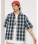 NEW LOOSE FIT OMBRE CHECK SHIRT SS