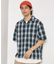 NEW LOOSE FIT OMBRE CHECK SHIRT SS