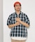 NEW LOOSE FIT OMBRE CHECK SHIRT SS