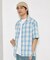 NEW LOOSE FIT OMBRE CHECK SHIRT SS
